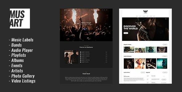 Musart v1.1.4 音乐厂牌和艺术家 WordPress 主题下载