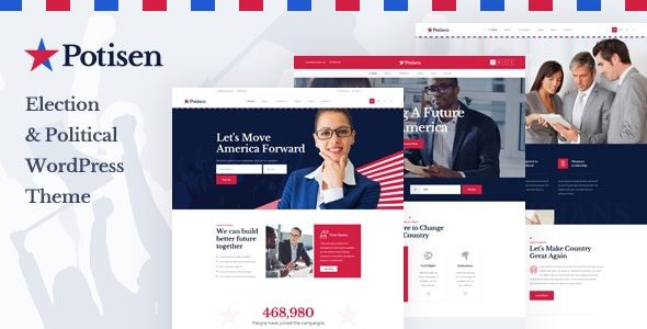 Potisen v1.2.8 选举与政治 WordPress 主题下载