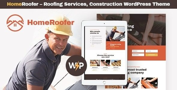 HomeRoofer v2.2.0 屋顶公司服务和建筑 WordPress 主题下载