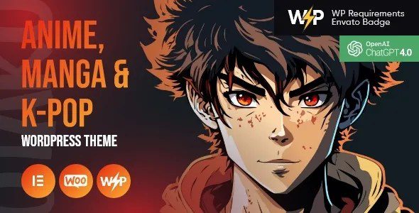 Otaku v1.8 动漫、漫画和韩国流行音乐 WordPress 主题下载
