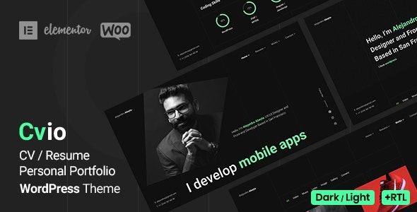 Cvio v3.3.1 个人作品集 WordPress 主题下载