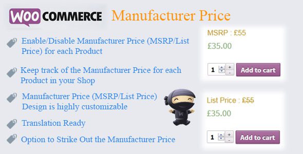 WooCommerce Manufacturer Price v2.6 厂家价格插件下载