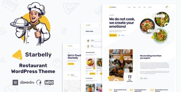 Starbelly v1.3.2 餐厅 WordPress 主题下载