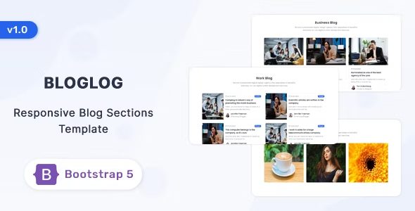 Bloglog 1.0 – Bootstrap 5 博客HTML模板下载