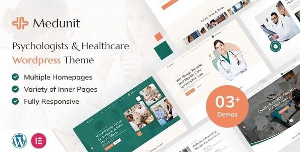 Medunit v1.0 心理学与医疗保健 WordPress 主题下载