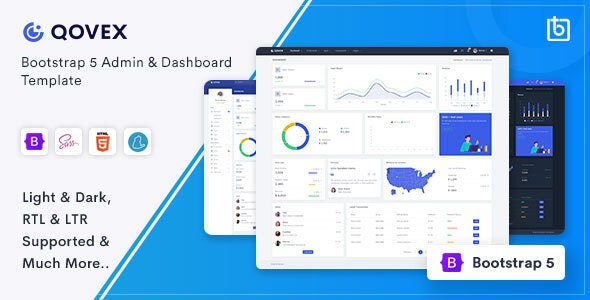 Qovex v2.2.0 – 管理和仪表板模板下载