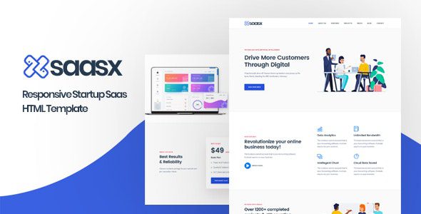 SaasX 1.0 – Saas 启动 HTML 模板下载