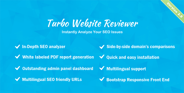 Turbo Website Reviewer v3.2 深入的SEO分析工具源码下载