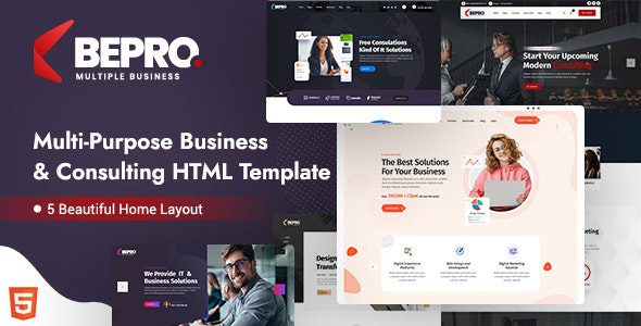 Bepro 1.0 – 多用途商业 HTML 模板下载