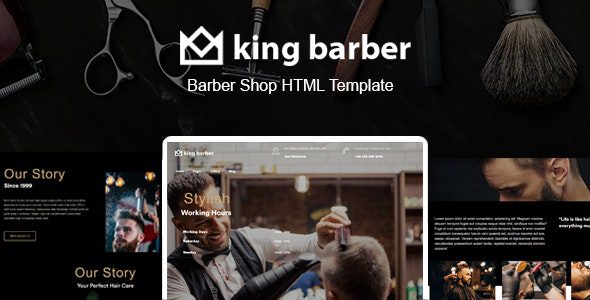 King Barber 1.0 – 理发店HTML模板下载