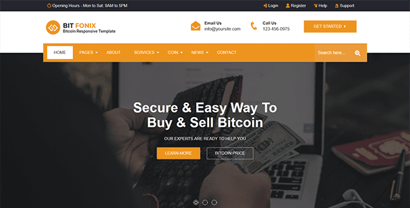 Bitfonix 1.0 – ICO、比特币和加密货币响应 HTML5 模板下载