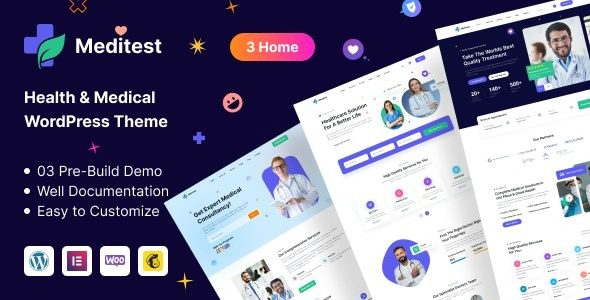 Meditest v1.1.6 健康与医疗 WordPress 主题下载