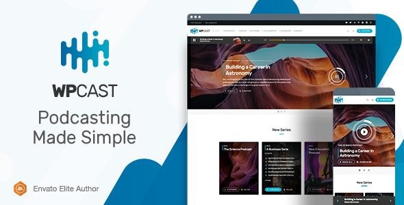 Wpcast v1.6.1 音频播客 WordPress 主题下载