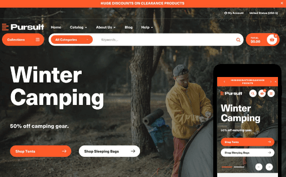 Pursuit Shopify Theme v1.0.4 Shopify主题下载