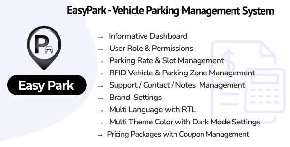 EasyPark SaaS v1.2 – 车辆停车管理系统源码下载