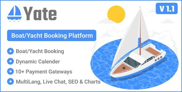 Yate v1.1.0 船/游艇预订平台源码下载