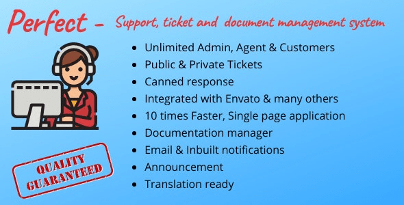 Perfect Support ticketing & document management system v1.7 客服工单源码下载