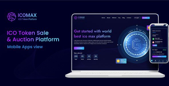 ICOMAX v2.1 – 代币销售和拍卖平台源码下载