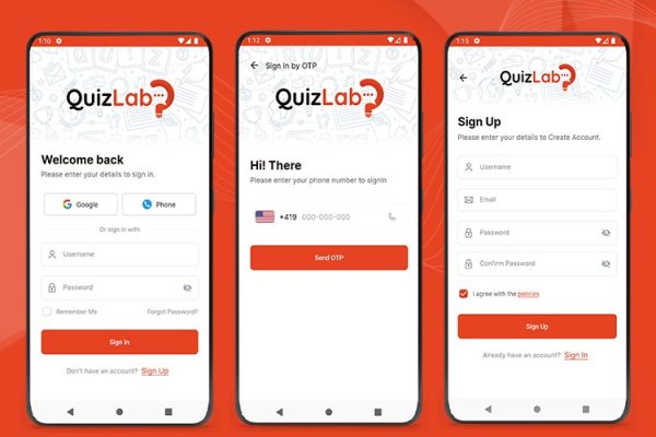 QuizLab v1.0 使用 Flutter 应用程序app和管理面板的完整测验解决方案源码下载