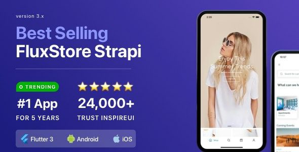 Fluxstore Strapi v3.16.8 – 最快的 Flutter 应用 + Headless CMS Strapi 下载