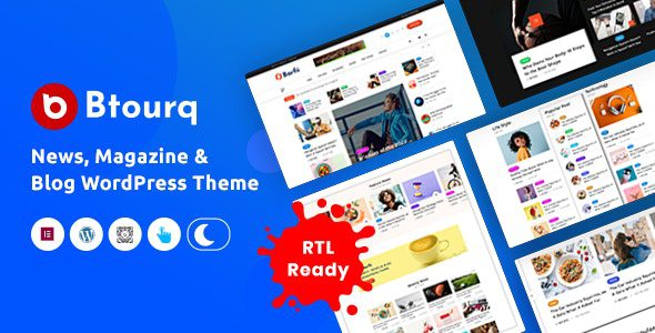 Btourq v1.0.6 – WordPress 新闻杂志主题下载