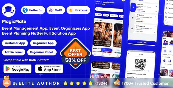 MagicMate v1.1 – 多供应商门票预订管理应用程序app源码下载
