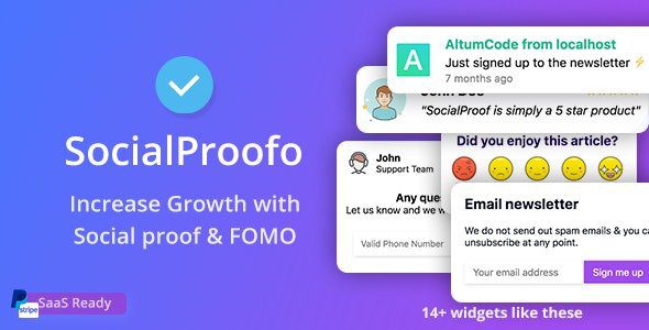 66socialproof (SocialProofo) Regular v53.0.0 + Extended v39.0.0 php源码下载