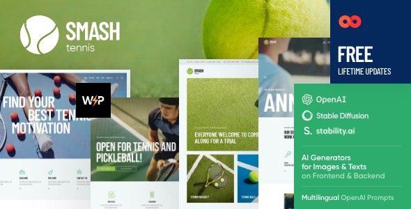 Smash v1.0 网球 WordPress 主题下载