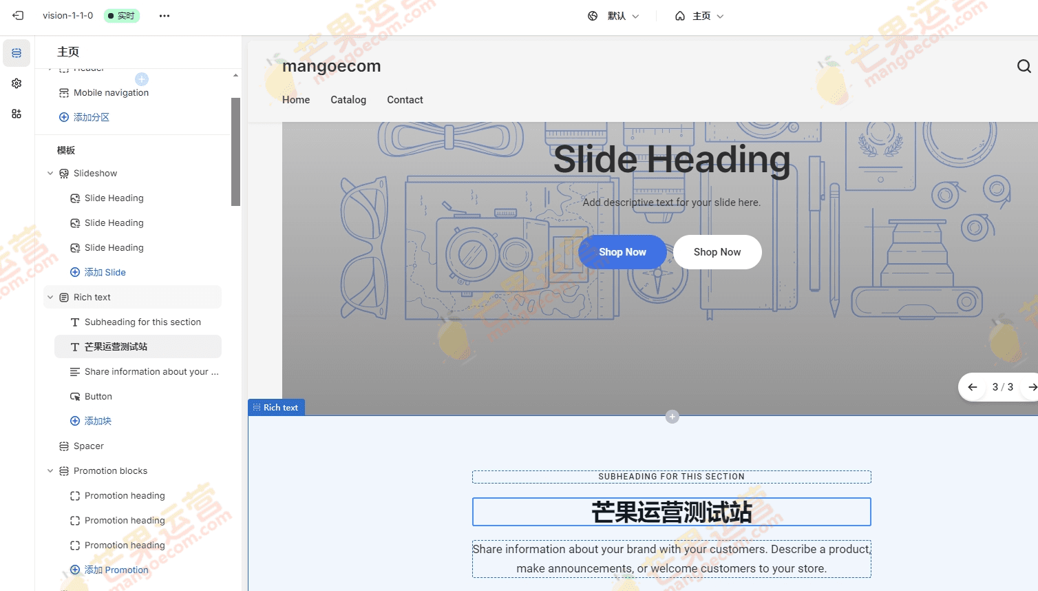 Shopify Vision Theme 主题破解版下载