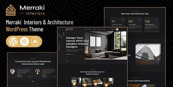 Merraki v1.1 – 室内与建筑 WordPress 主题下载