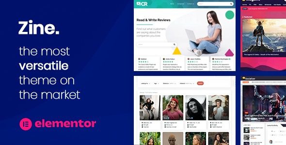 Zine v2.24.1 网站构建器 – WordPress Elementor 主题下载