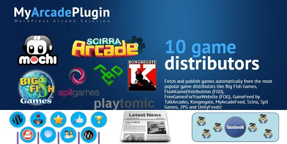 MyArcade Plugin Pro v6.2.2 在线小游戏插件下载