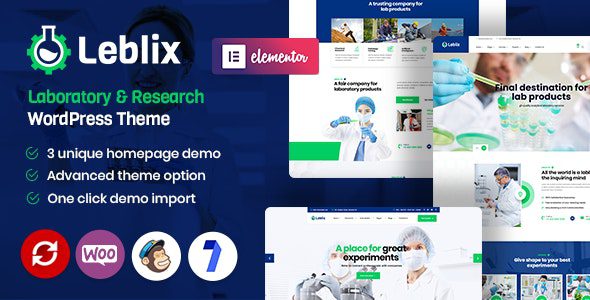 Leblix v1.9 – 实验室与研究 WordPress 主题下载