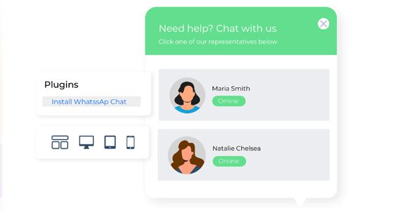 WhatsApp Chat (WP Social Chat) for WordPress 8.0.7（By QuadLayers）WhatsApp在线沟通插件下载
