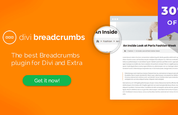 Divi Breadcrumbs v1.4.5 [Wpzone] 面包屑导航插件下载
