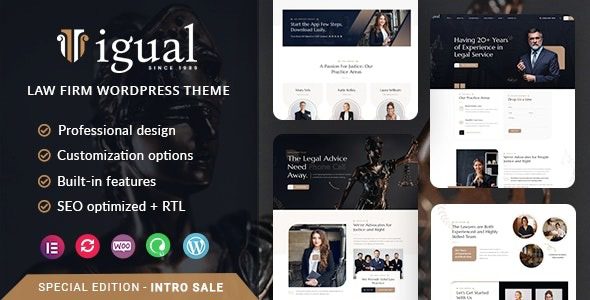 Igual v2.0.2 律师事务所 WordPress 主题下载