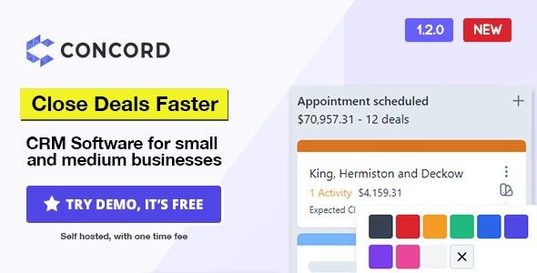 Concord v1.7.0 交易管理 CRM源码下载（已激活）