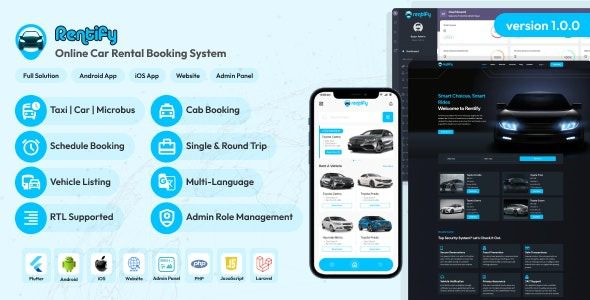 Rentify v1.0.0 在线租车预订系统完整解决方案源码下载