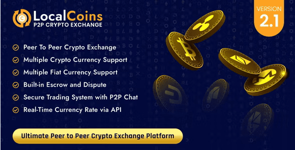 LocalCoins v3.0 –  终极点对点加密货币交易平台源码下载