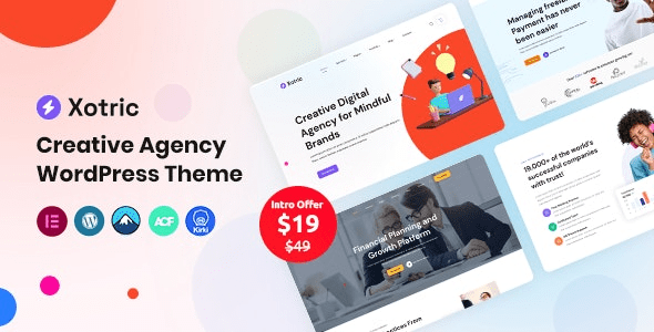Xotric v1.2 创意机构 WordPress 主题下载 + RTL