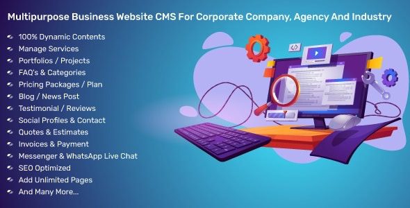 Multipurpose Business Website CMS For Corporate Company, Agency And Industry 4.1.0 源码下载
