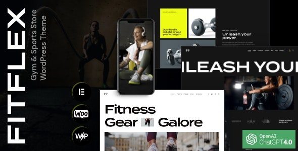 FitFlex v1.0 – 健身房和体育商店 WordPress 主题下载
