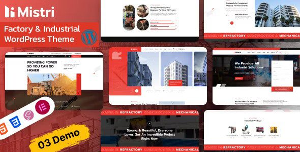 Mistri v1.0 – 工厂和工业 WordPress 主题下载