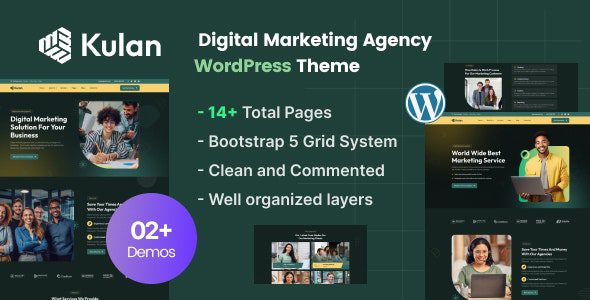 Kulan v1.0 – 数字营销机构 WordPress 主题下载