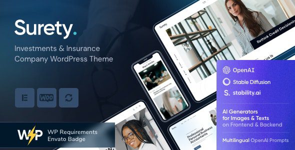 Surety v1.6 – 金融 WordPress 主题下载