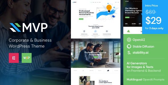 MVP v1.0 – 金融 WordPress 主题下载