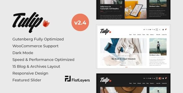 Tulip v2.4 响应式 WordPress 博客主题下载