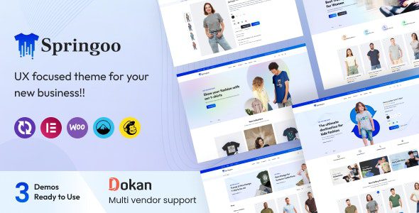 Springoo v1.0.4 – 时尚和 T 恤 WooCommerce WordPress 主题下载