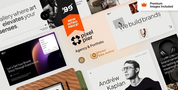 Pixelpiernyc v25.0 创意机构和作品集主题下载