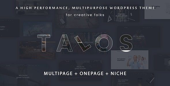 Talos v1.3.8 创意多用途 WordPress 主题下载